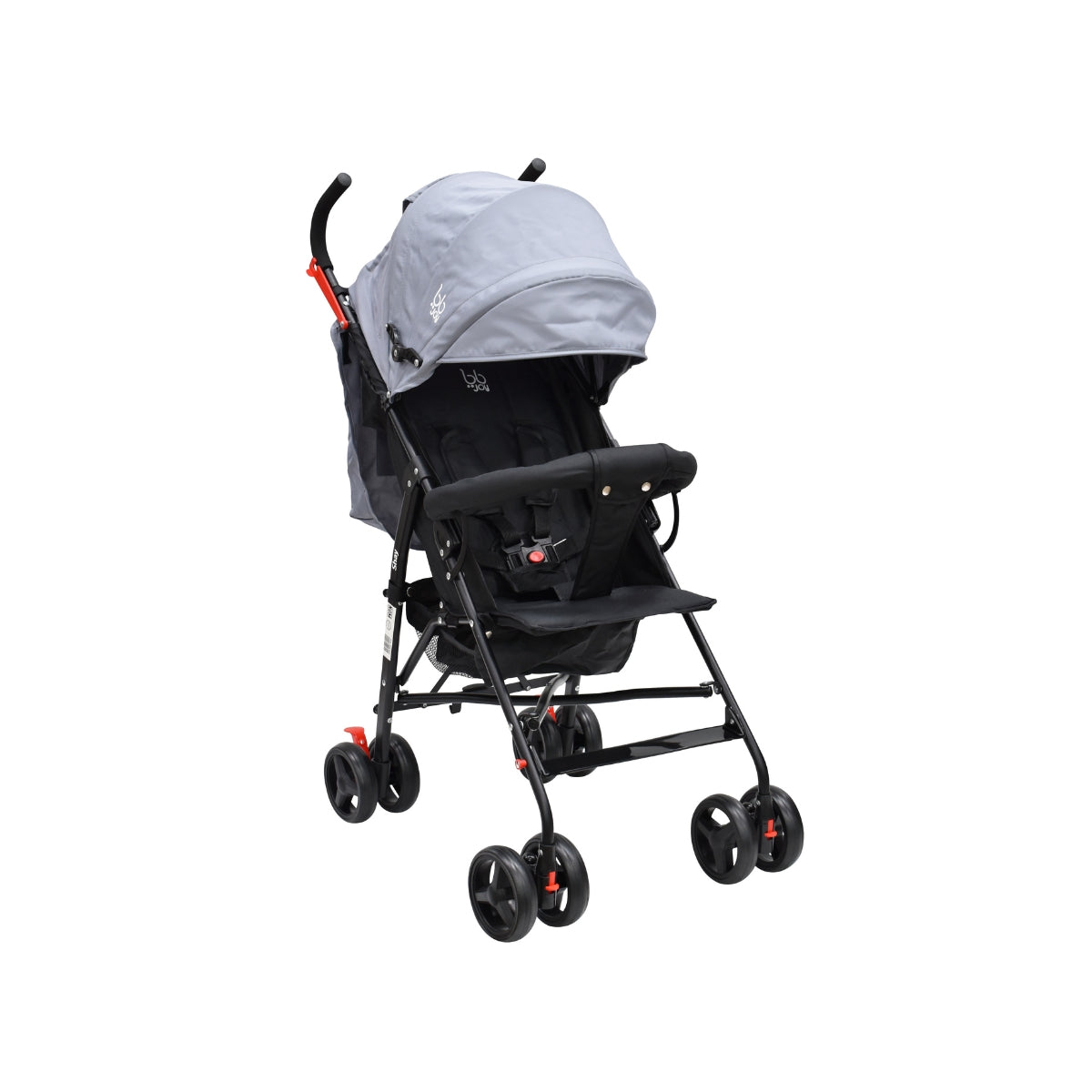 BB Joy Carriola Shay Ligera Plegable Gris Con Barra Y Toldo