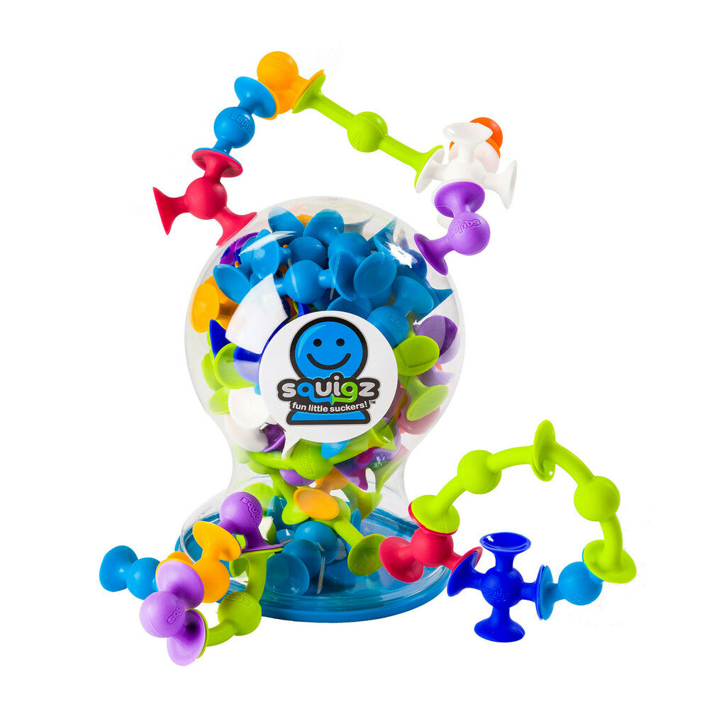 Juguete Sensorial Multicolor Squigz Deluxe Set Fat Brain