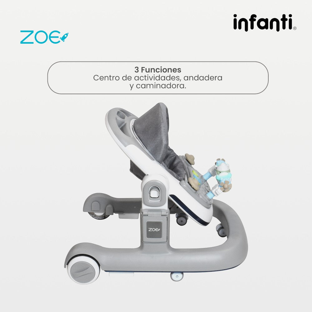 Andadera Zoe Infanti 2 en 1 Caminadora