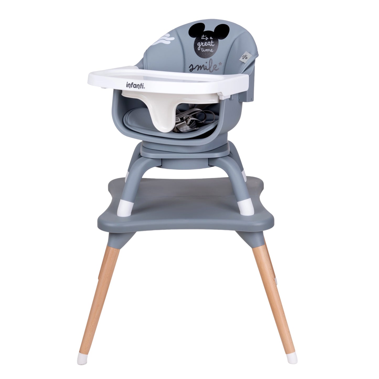 Silla Alta Periquera 7 En 1 Expressions Mickey Con Giro 360°