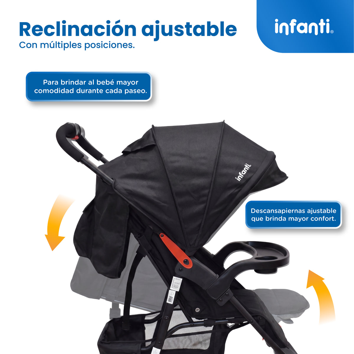 Carriola Travel System Hiro TS Con Portabebé y Plegado a Una Mano, Infanti.