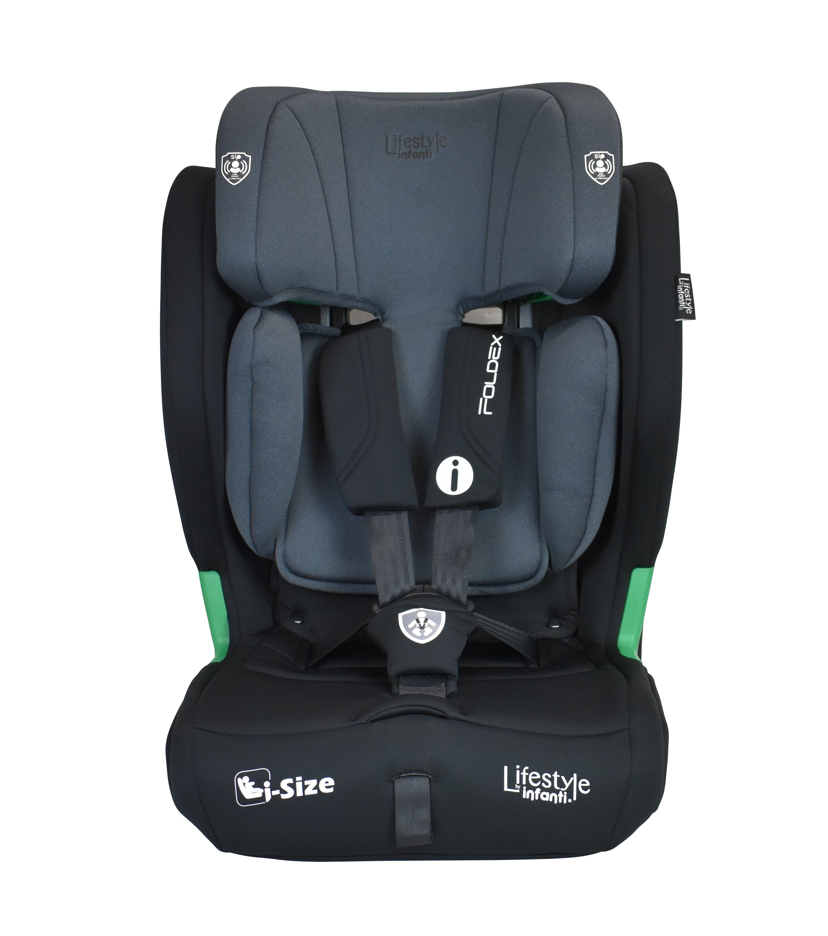 Autoasiento Foldex Grupo 1, 2 y 3 De 76 A 150 cm, i-Size, Arnés De 5 Puntos, ISOFIX, Top Tether, Soporte De Cabeza Ajustable, Protección Lateral, Plegable, Portavasos, Lifestyle By Infanti