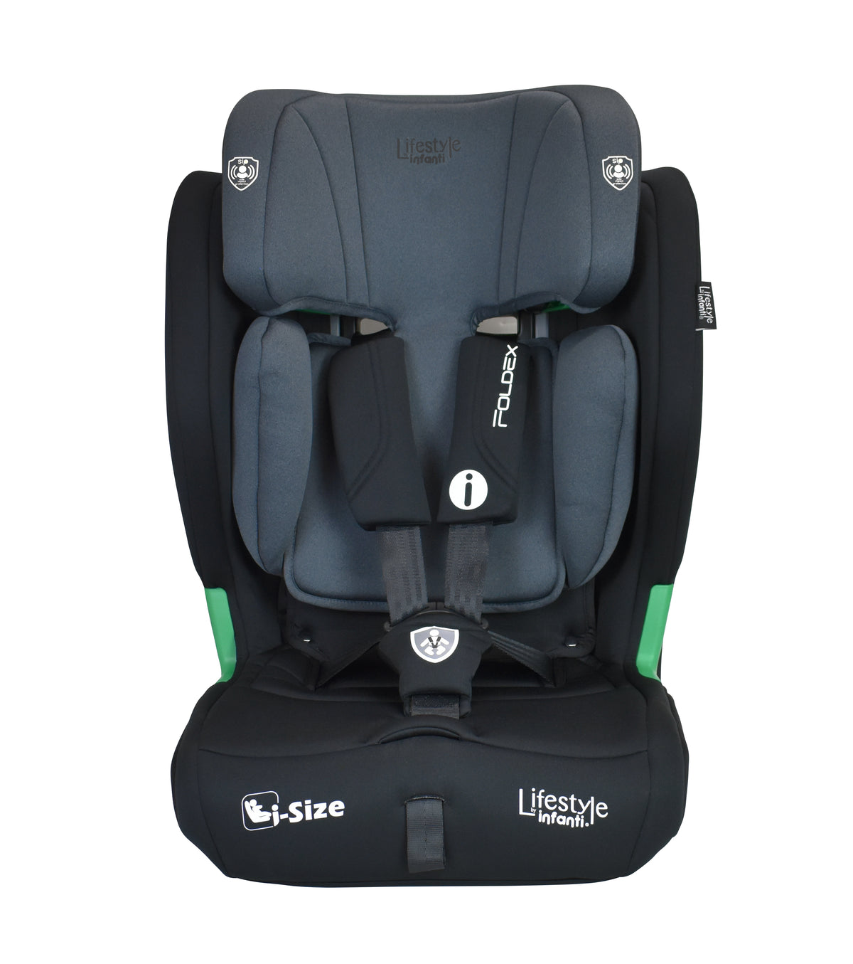 Autoasiento Foldex Grupo 1, 2 y 3 De 76 A 150 cm, i-Size, Arnés De 5 Puntos, ISOFIX, Top Tether, Soporte De Cabeza Ajustable, Protección Lateral, Plegable, Portavasos, Lifestyle By Infanti