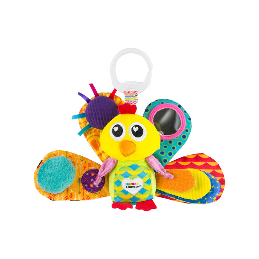 Juguete Interactivo Mordedera Jacques El Pavo Real Multicolor Lamaze