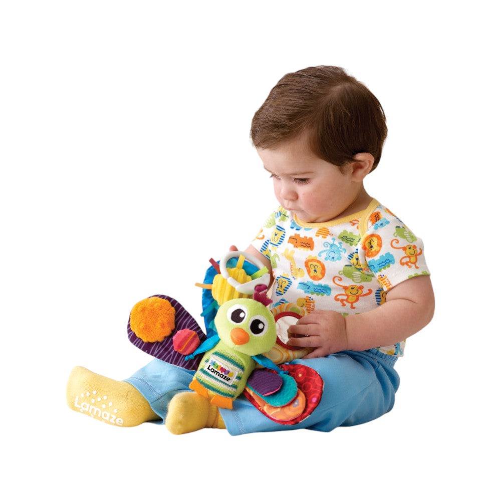 Juguete Interactivo Mordedera Jacques El Pavo Real Multicolor Lamaze