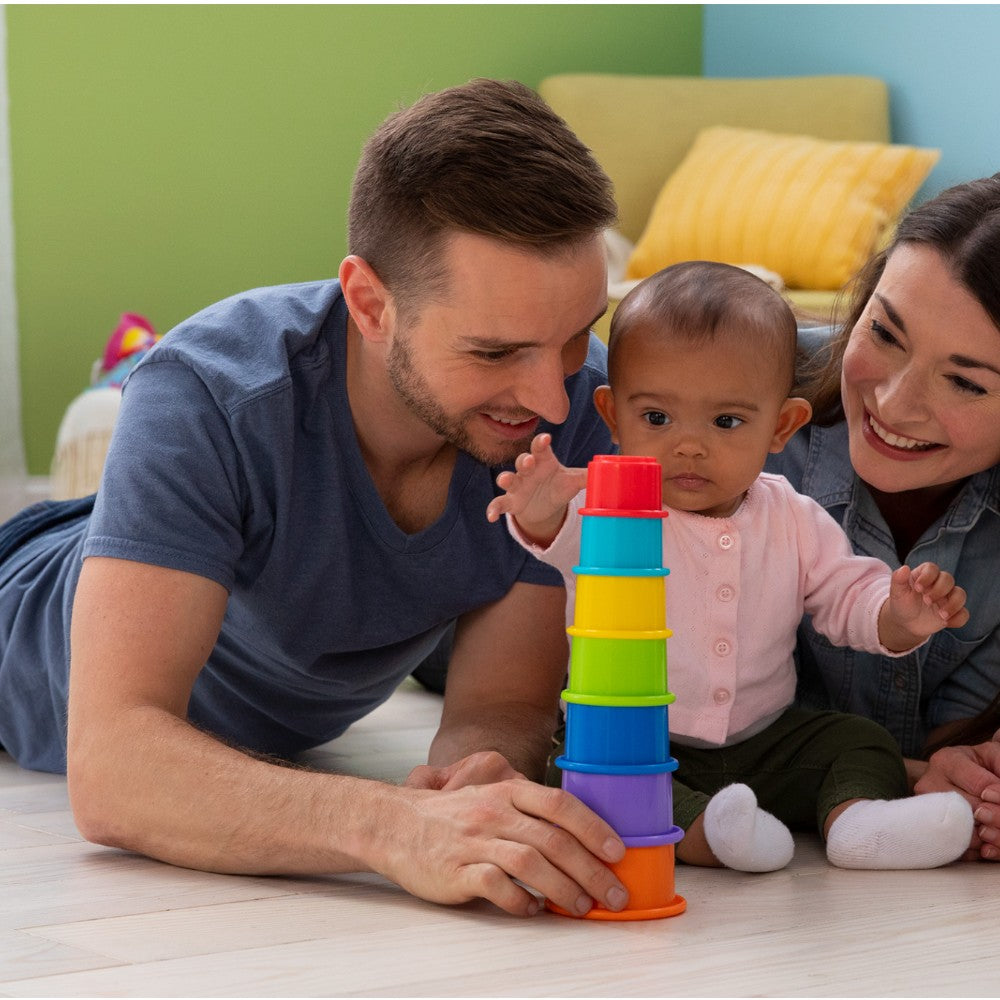 Juguete Interactivo Apila Y Juega Tazas Apilables Multicolor Lamaze