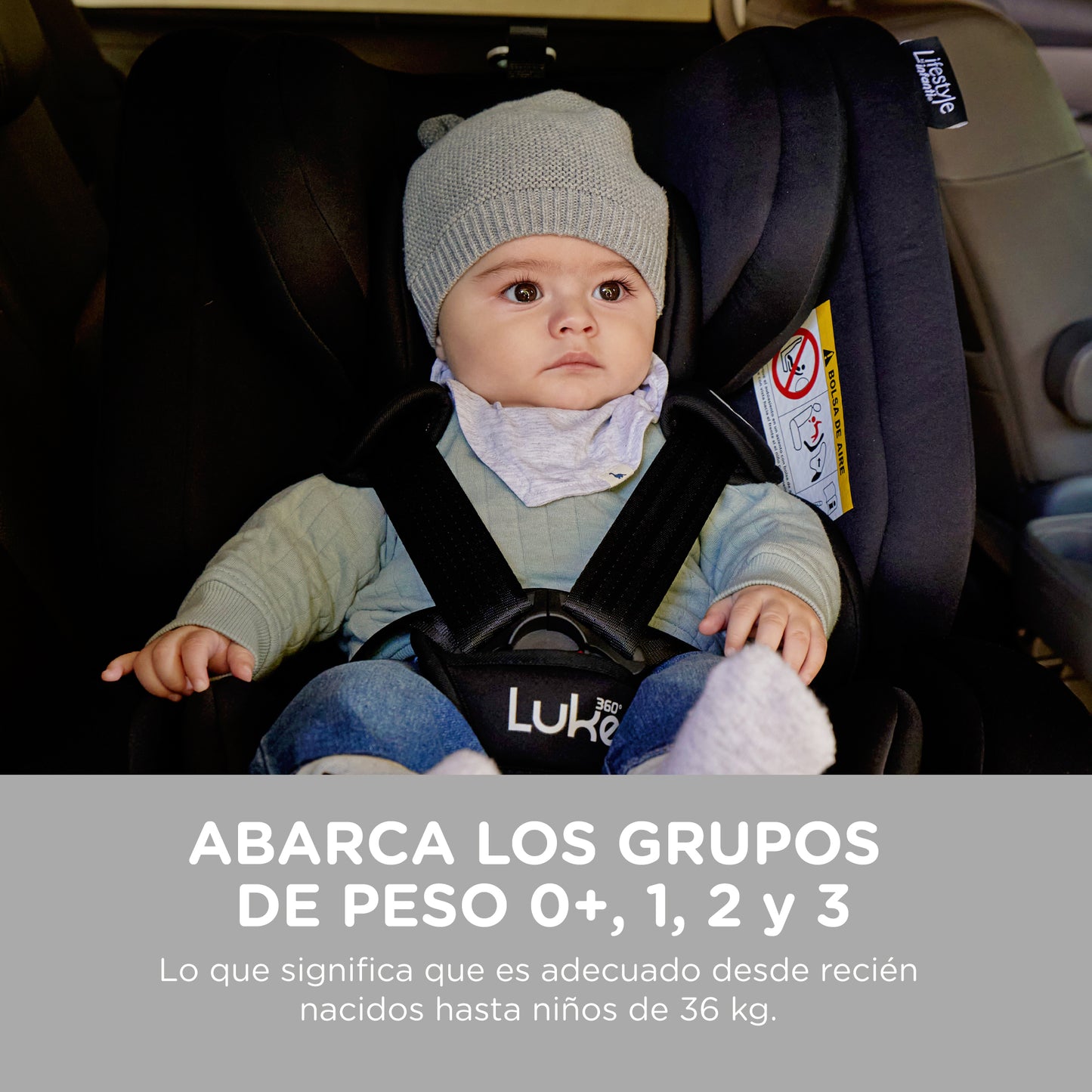 Autoasiento 360° Infanti Para Bebé, Luke