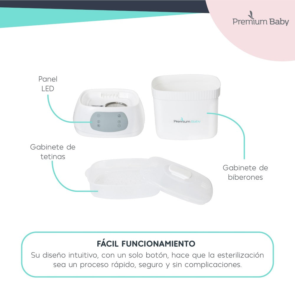 Premium Baby Esterilizador y Secador Eléctrico de Biberones