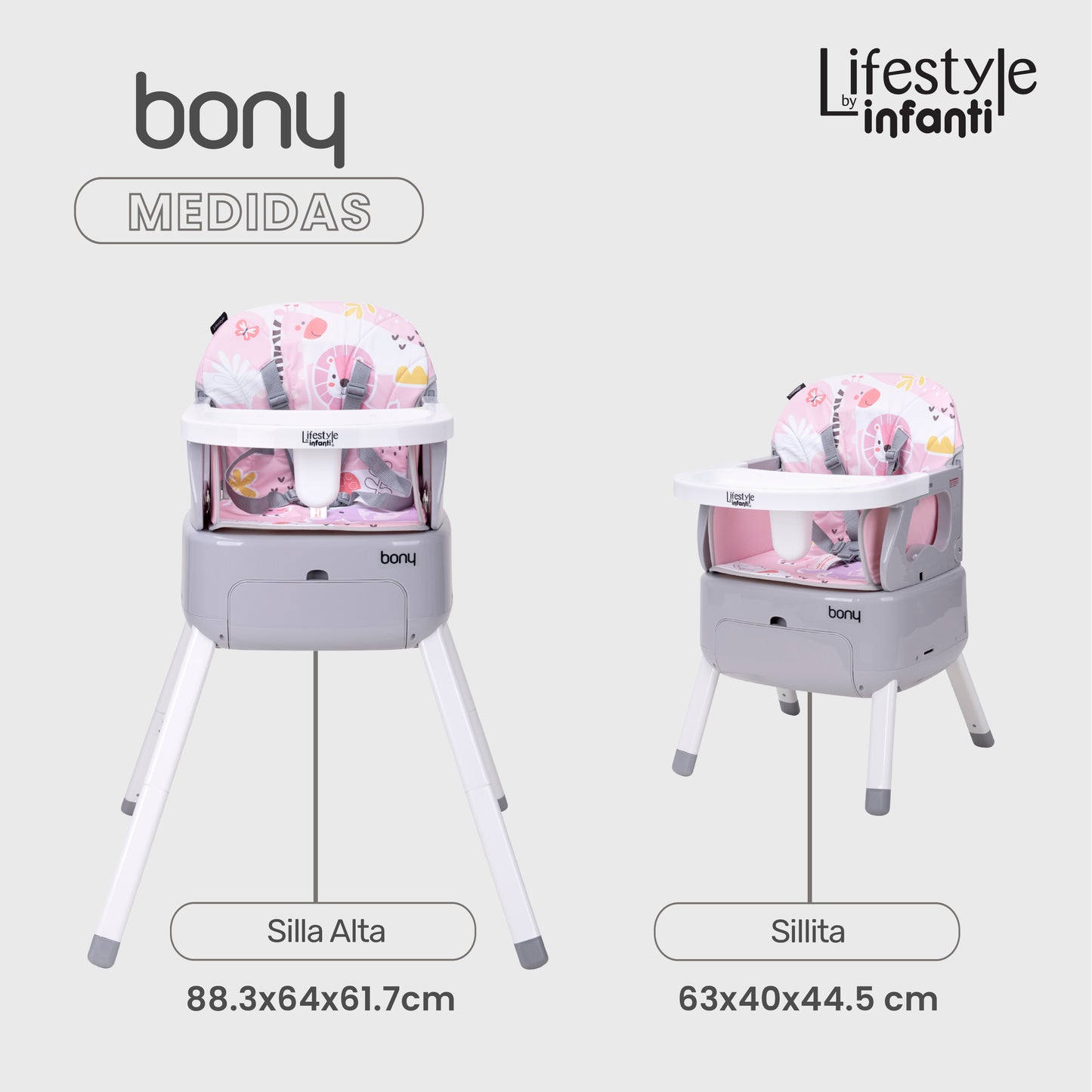 Silla 3 En 1 Bony Para Bebé Lifestyle By Infanti
