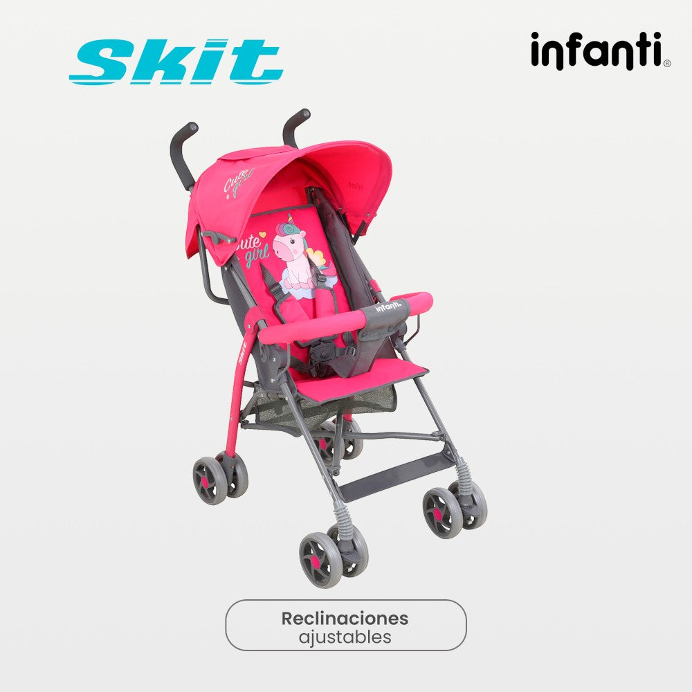 Infanti Carriola De Bastón Skit Ligera y Portátil