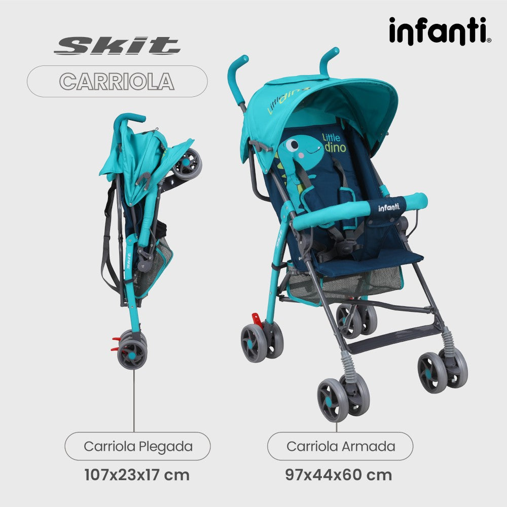 Infanti Carriola De Bastón Skit Ligera y Portátil