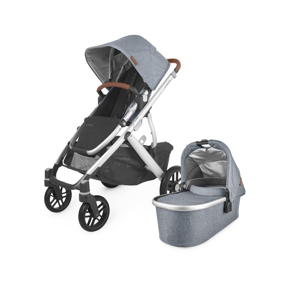 Carriola UPPAbaby Vista V2 Gregory: Mango Telescópico, Asiento Reversible y Toldo Expandible con Protección UPF 50+