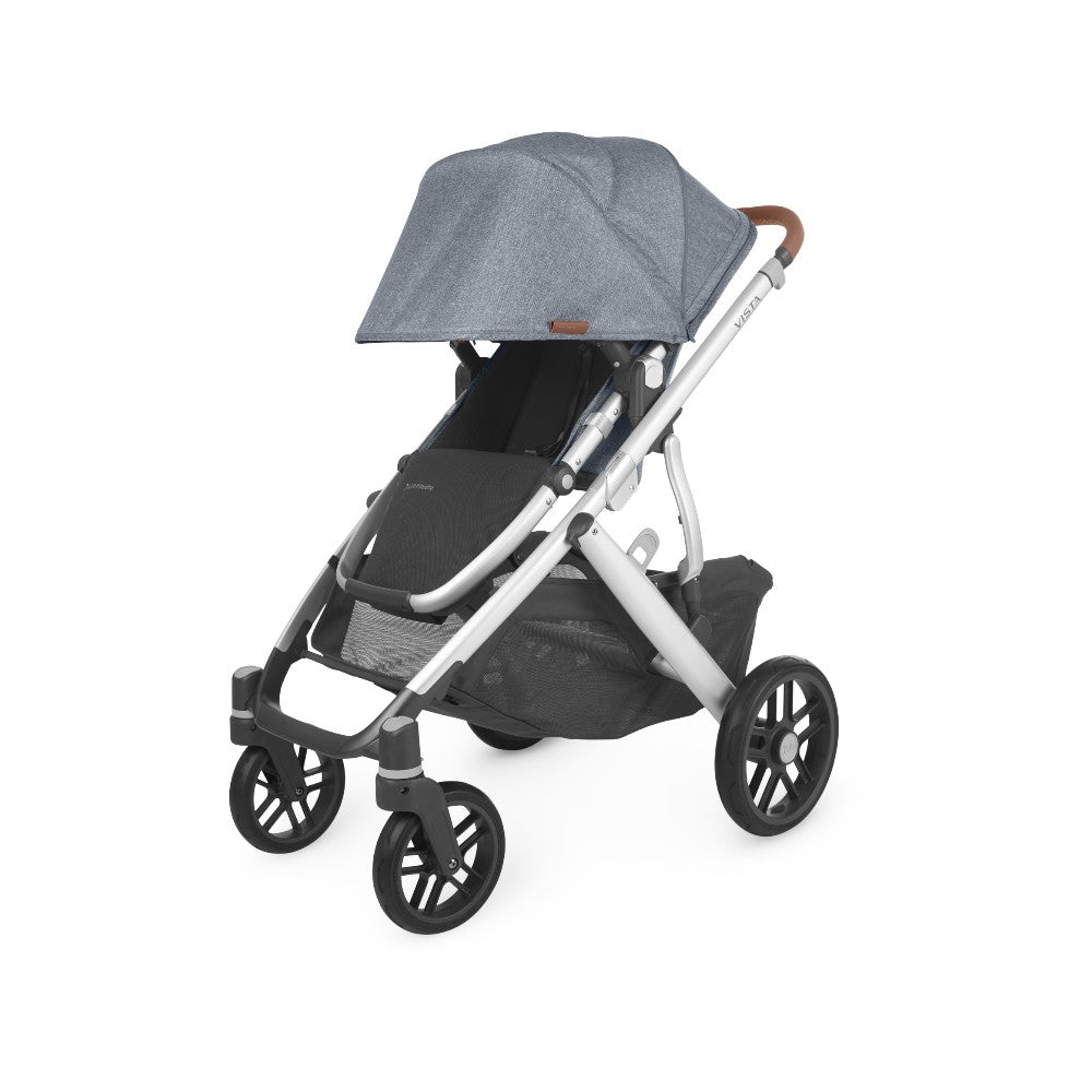 Carriola UPPAbaby Vista V2 Gregory: Mango Telescópico, Asiento Reversible y Toldo Expandible con Protección UPF 50+