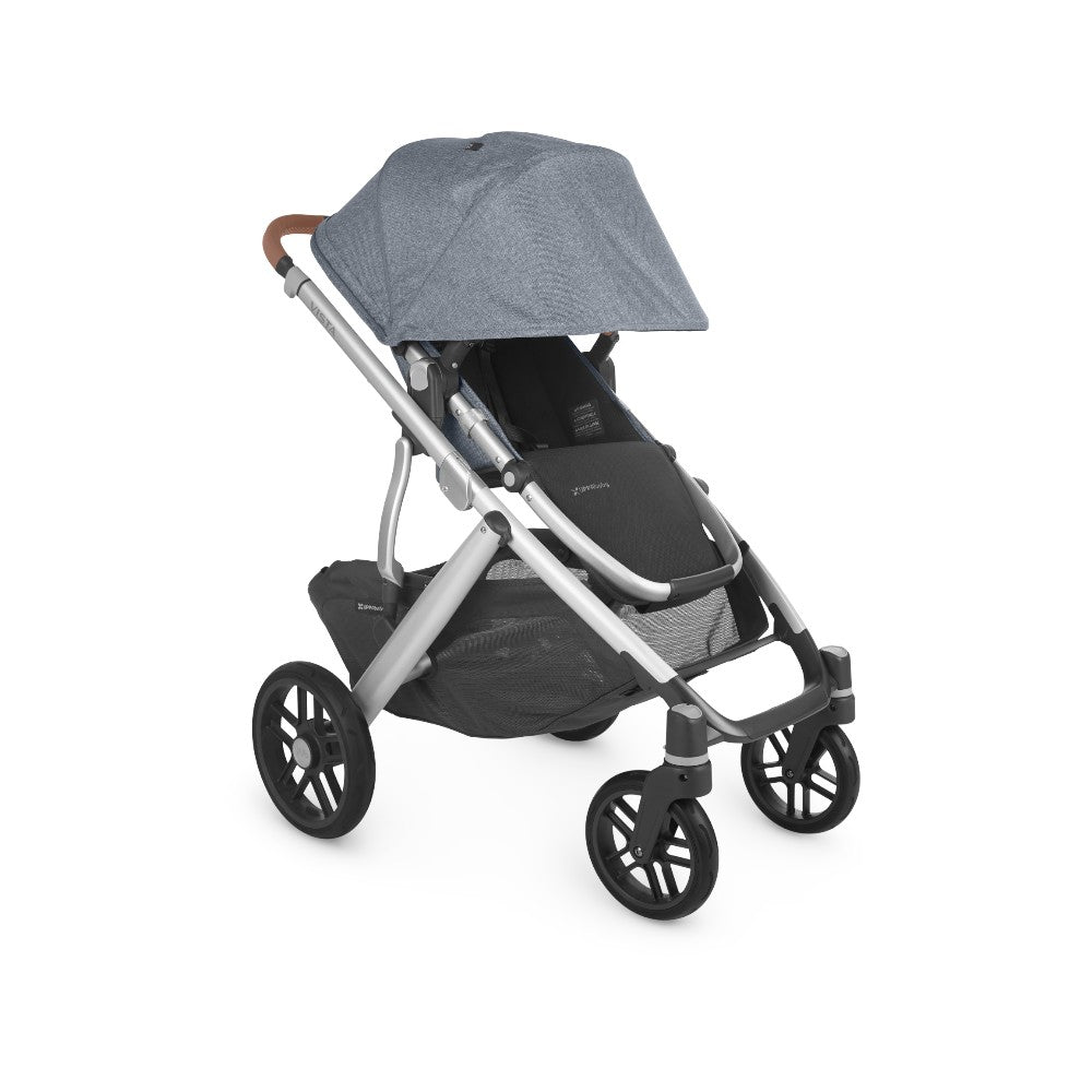 Carriola UPPAbaby Vista V2 Gregory: Mango Telescópico, Asiento Reversible y Toldo Expandible con Protección UPF 50+