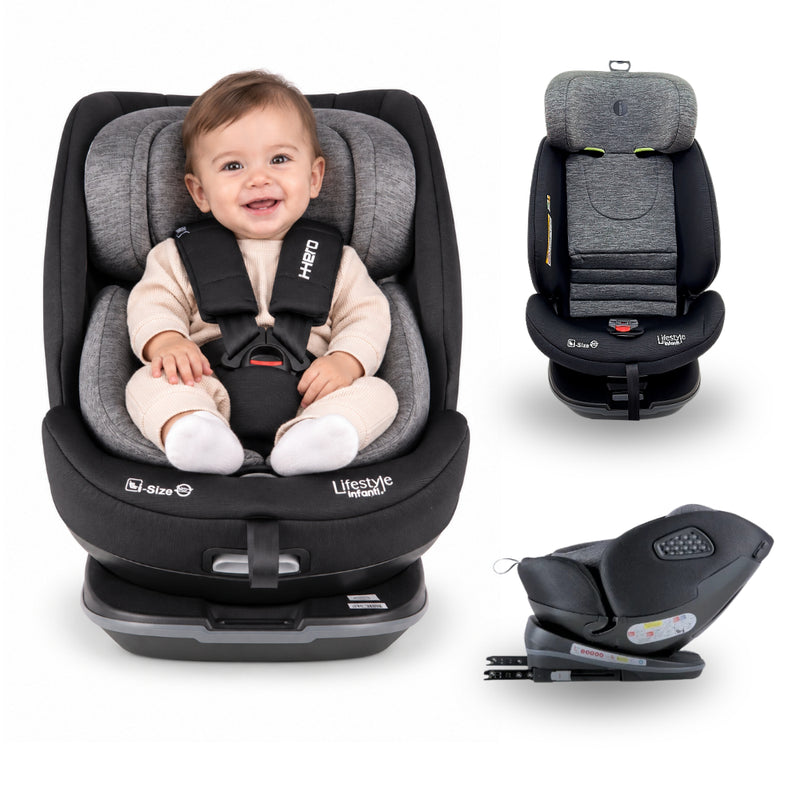 Autoasiento Lifestyle By Infanti I-Hero I-Size Negro/Gris