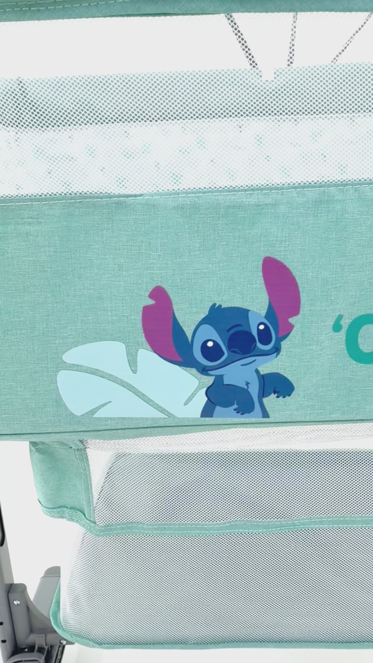 Colecho Disney Con Panel Lateral Abatible y 6 Posiciones de Altura