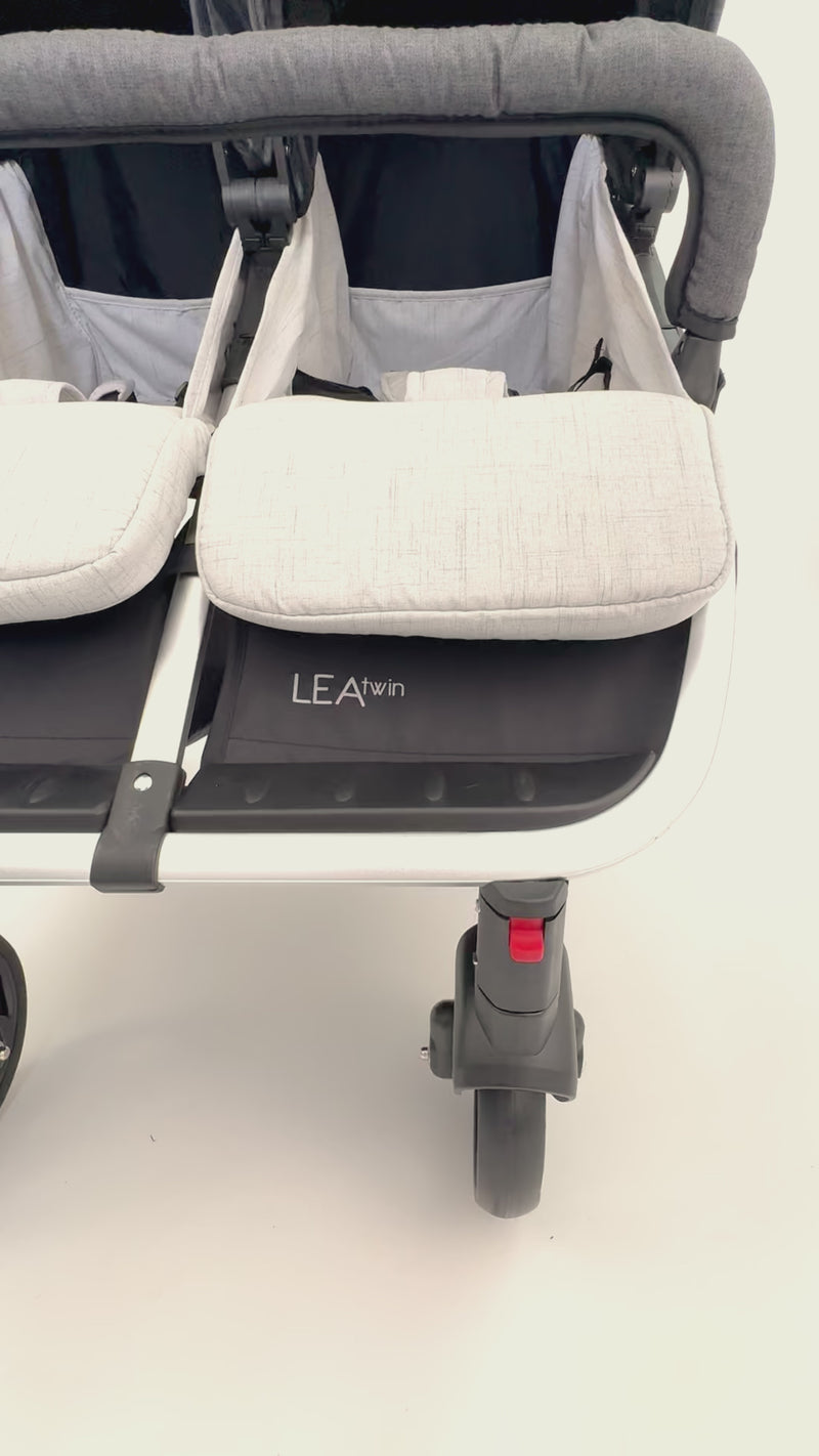 Carriola Doble Lea Twin Con Reclinación Independiente y Plegado Compacto
