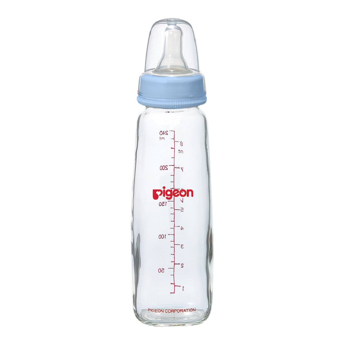 Biberón De Vidrio 240ml / 8oz Celeste